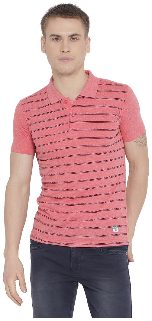 

Duke Men Pink Regular fit Cotton Blend Polo collar T-Shirt - Pack Of 1