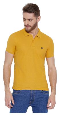 

Duke Men Orange Regular fit Cotton Blend Polo collar T-Shirt - Pack Of 1