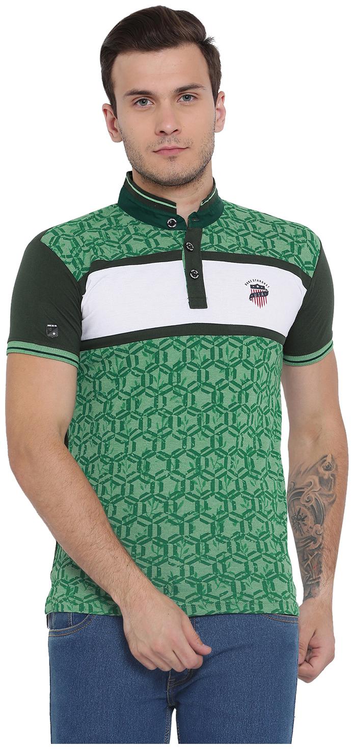 

Duke Men Green Regular fit Cotton Polo collar T-Shirt - Pack Of 1