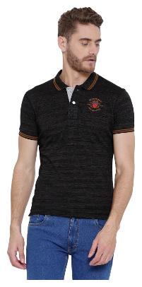 

Duke Men Black Regular fit Cotton Blend Henley neck T-Shirt - Pack Of 1