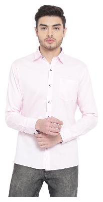 

Duke Men Pink Solid Regular Fit Casual Shirt