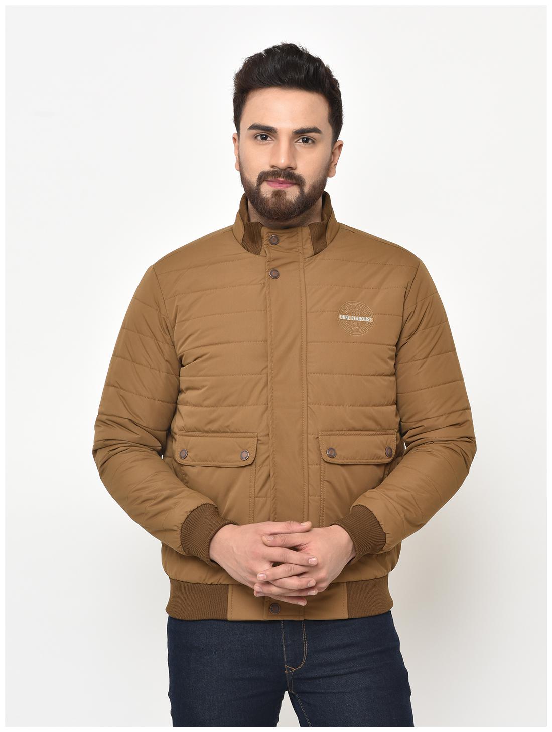 

Duke Men Beige Solid Bomber jacket
