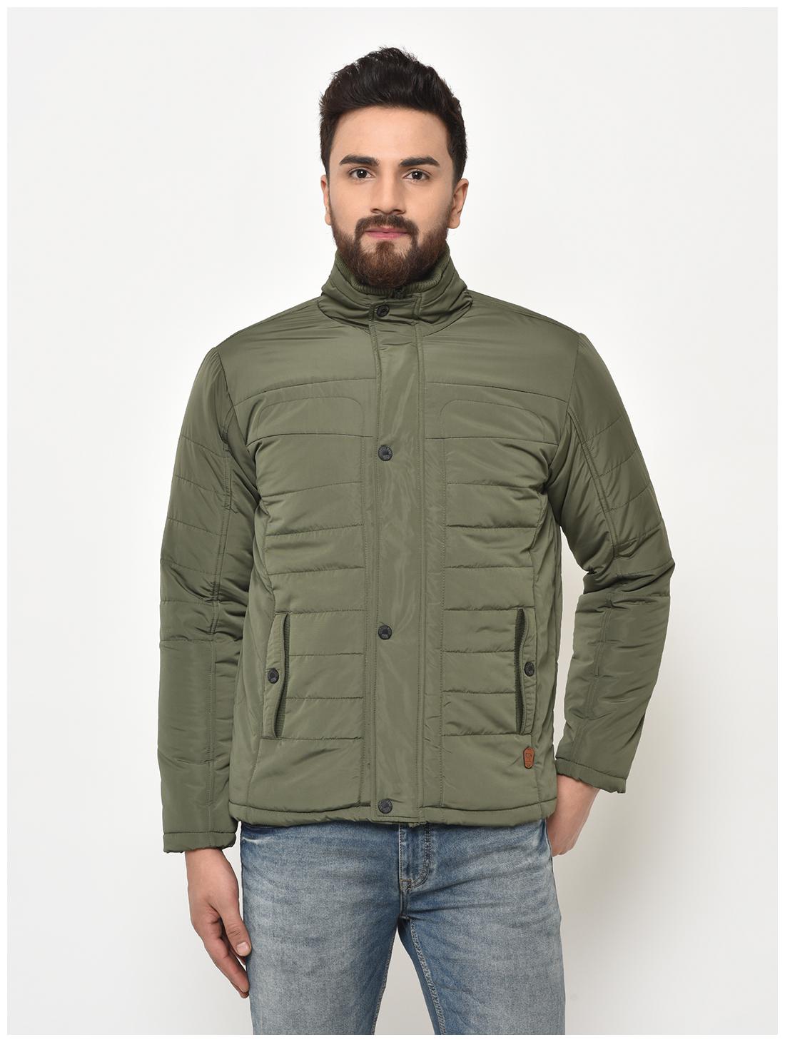 

Duke Men Green Solid Bomber jacket