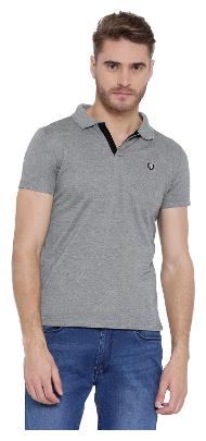 

Duke Men Grey Regular fit Cotton Blend Polo collar T-Shirt - Pack Of 1
