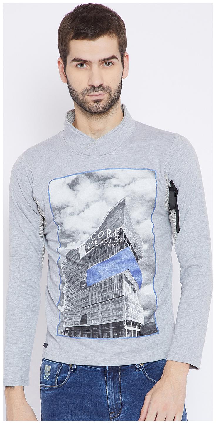 

Duke Men Grey Round neck Sweatshirt