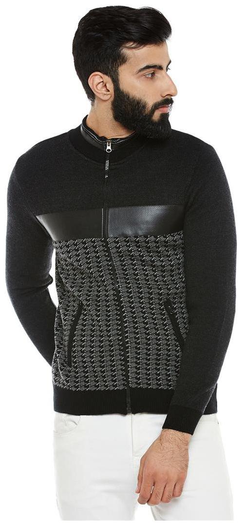 

Duke Men Black High neck Pullover