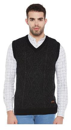 

Duke Men Black V neck Pullover