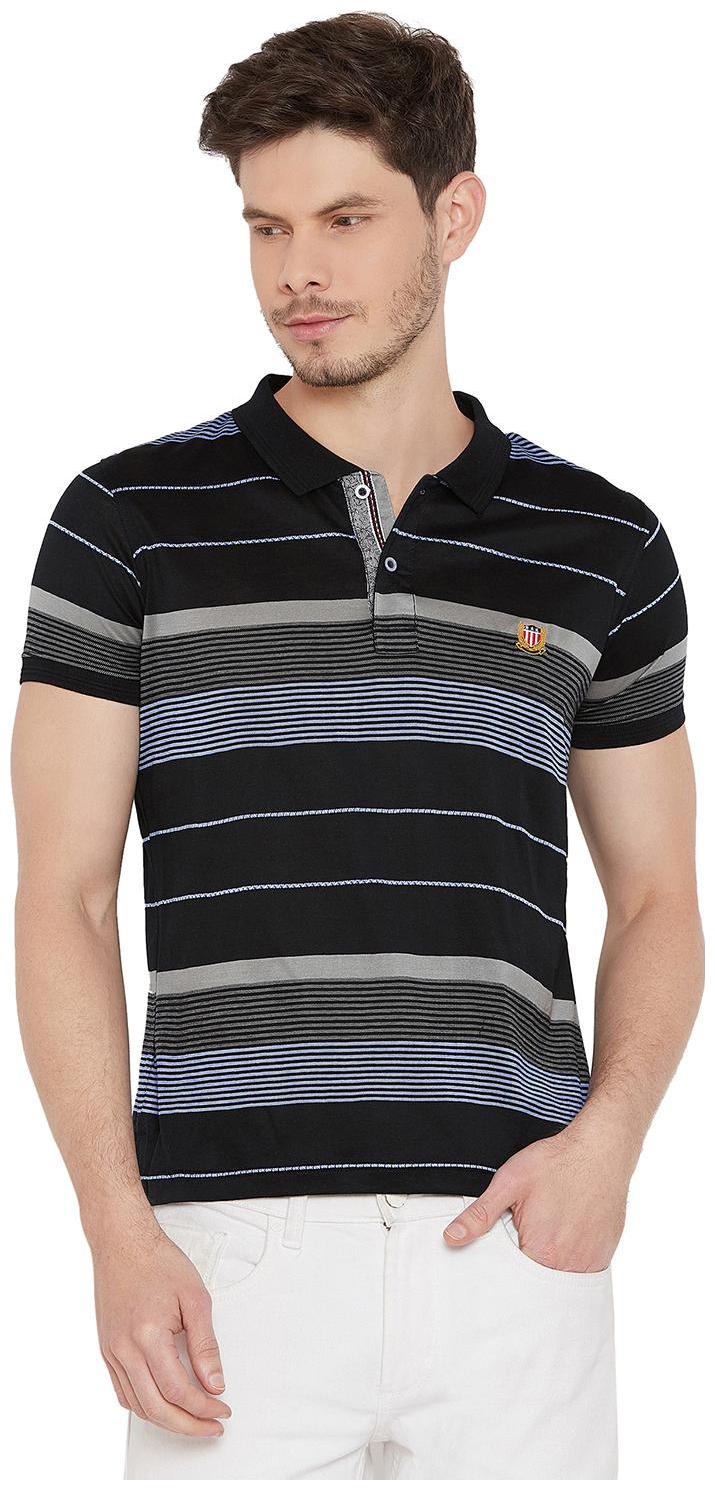 

Duke Men Black Regular fit Cotton Polo collar T-Shirt - Pack Of 1