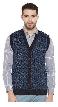 

Duke Men Blue V neck Pullover