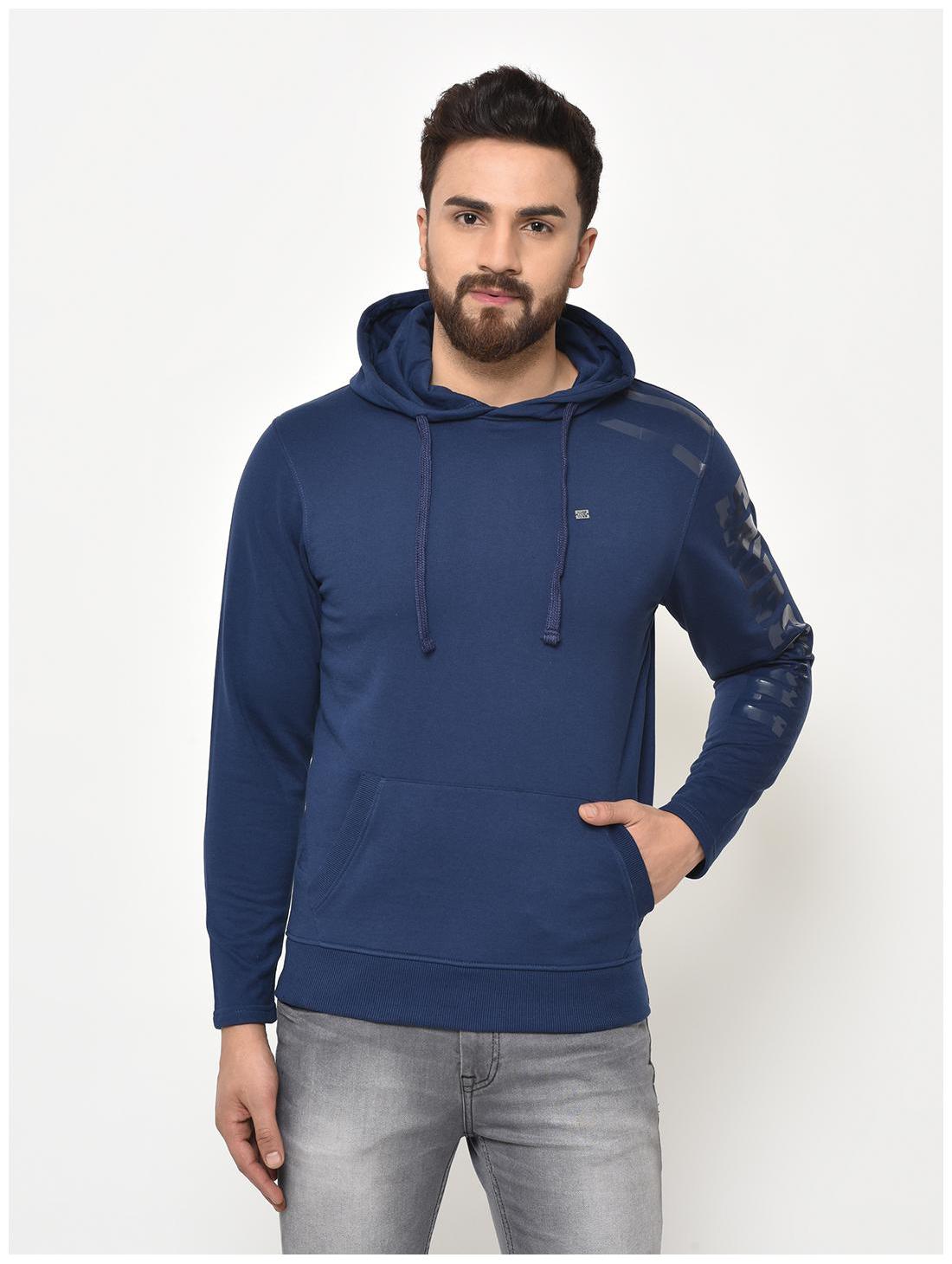 

Duke Men Blue Hooded Hoodie