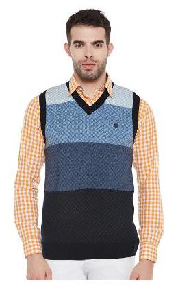 

Duke Men Blue V neck Pullover