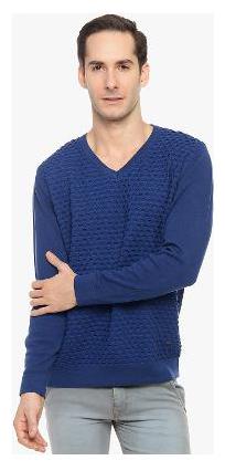 

Duke Men Blue V neck Pullover
