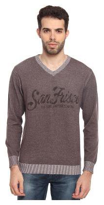 

Duke Men Brown V neck Pullover
