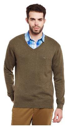 

Duke Men Brown V neck Pullover