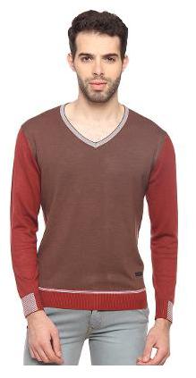 

Duke Men Brown V neck Pullover