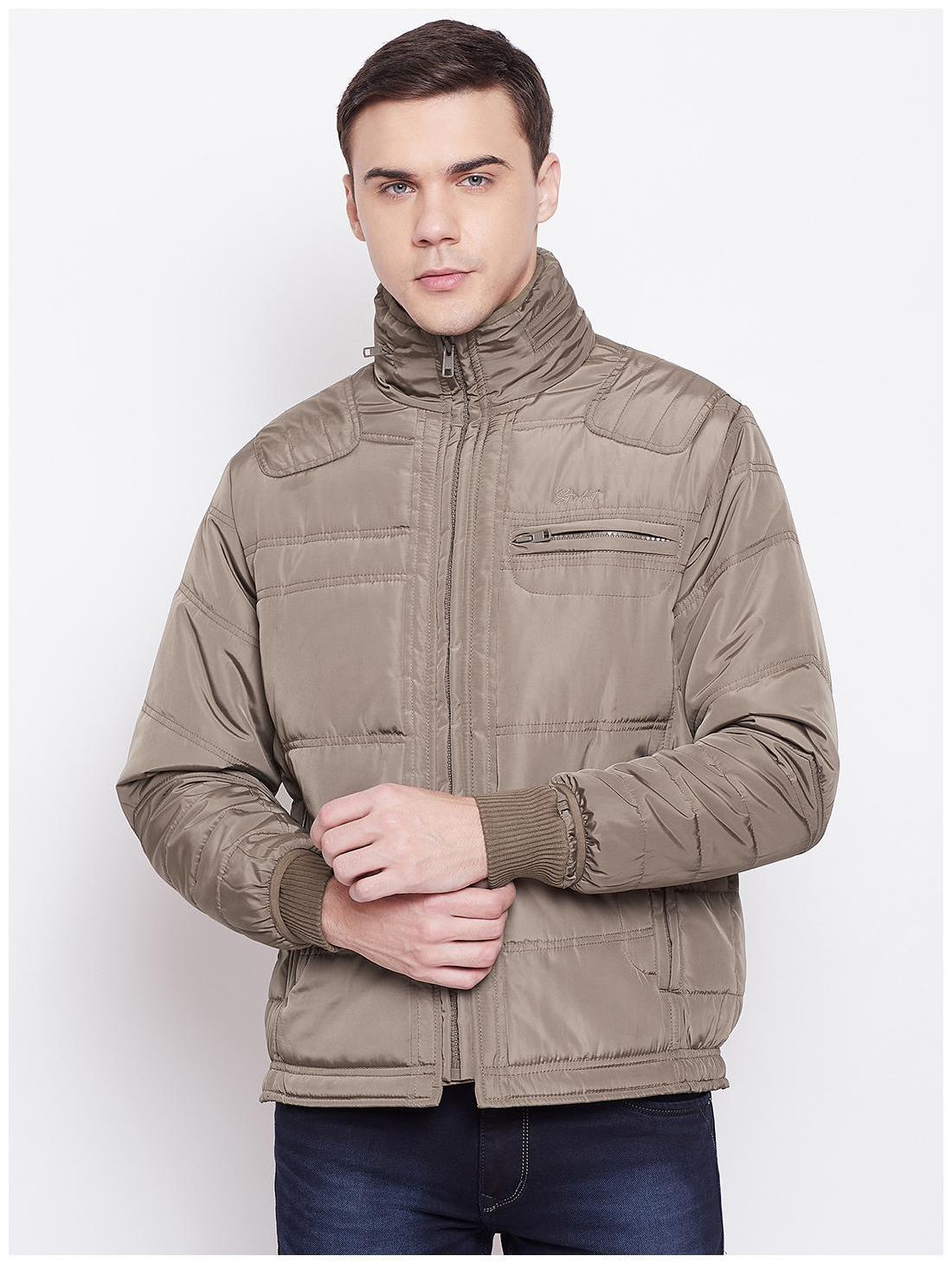 

Duke Men Brown Solid Bomber jacket