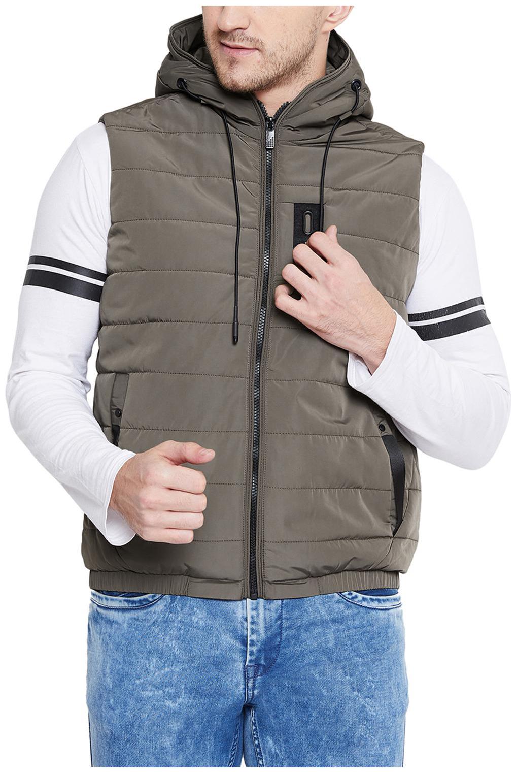 

Duke Men Brown Solid Bomber jacket