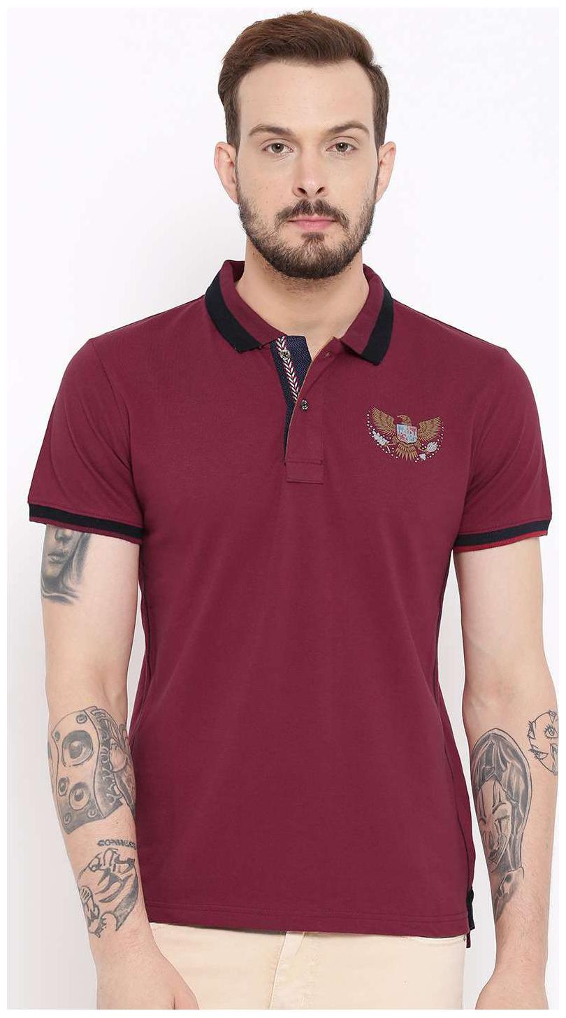 

Duke Men Red Regular fit Cotton Polo collar T-Shirt - Pack Of 1