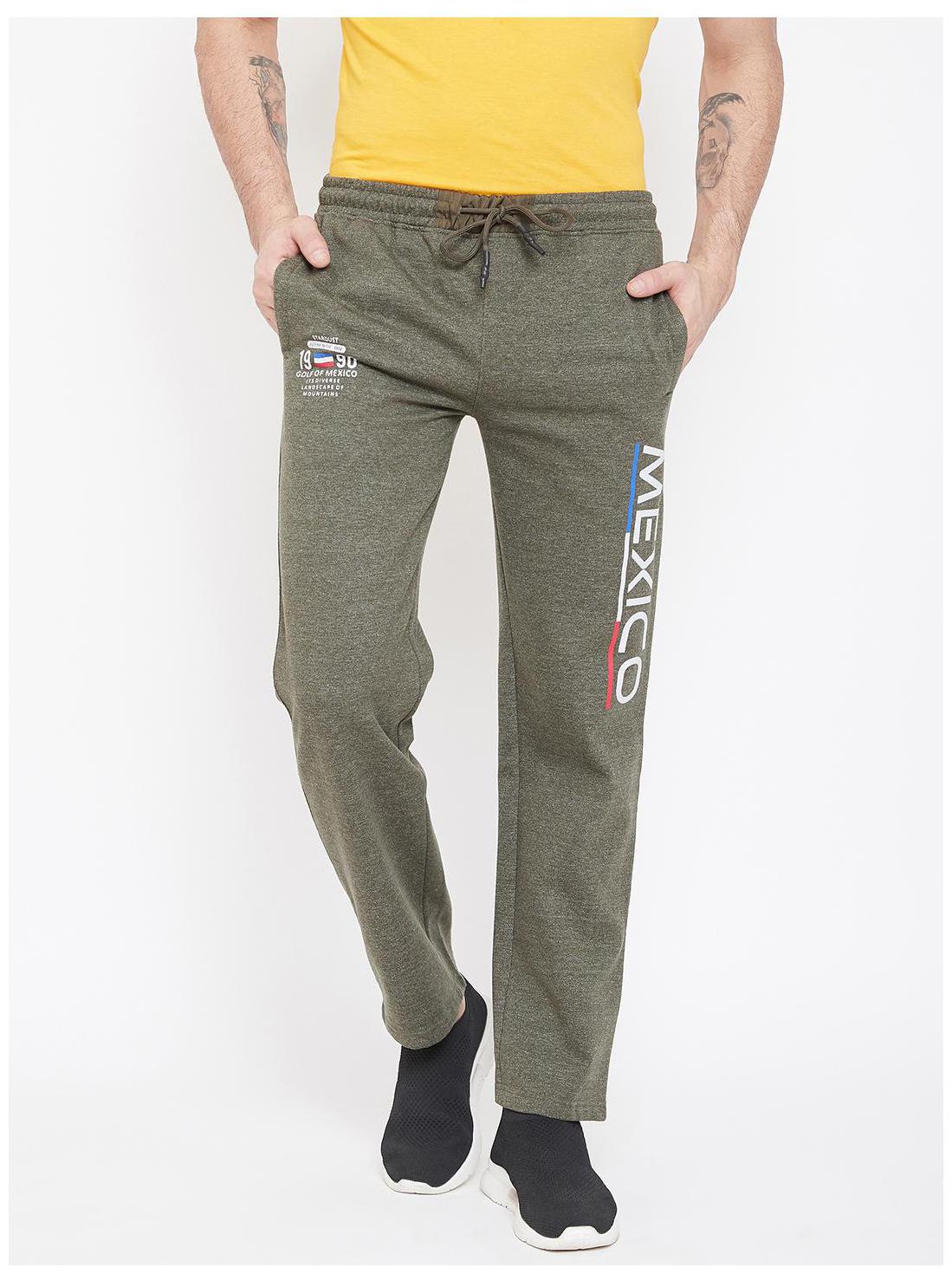 

Duke Men Cotton Track Pants Green