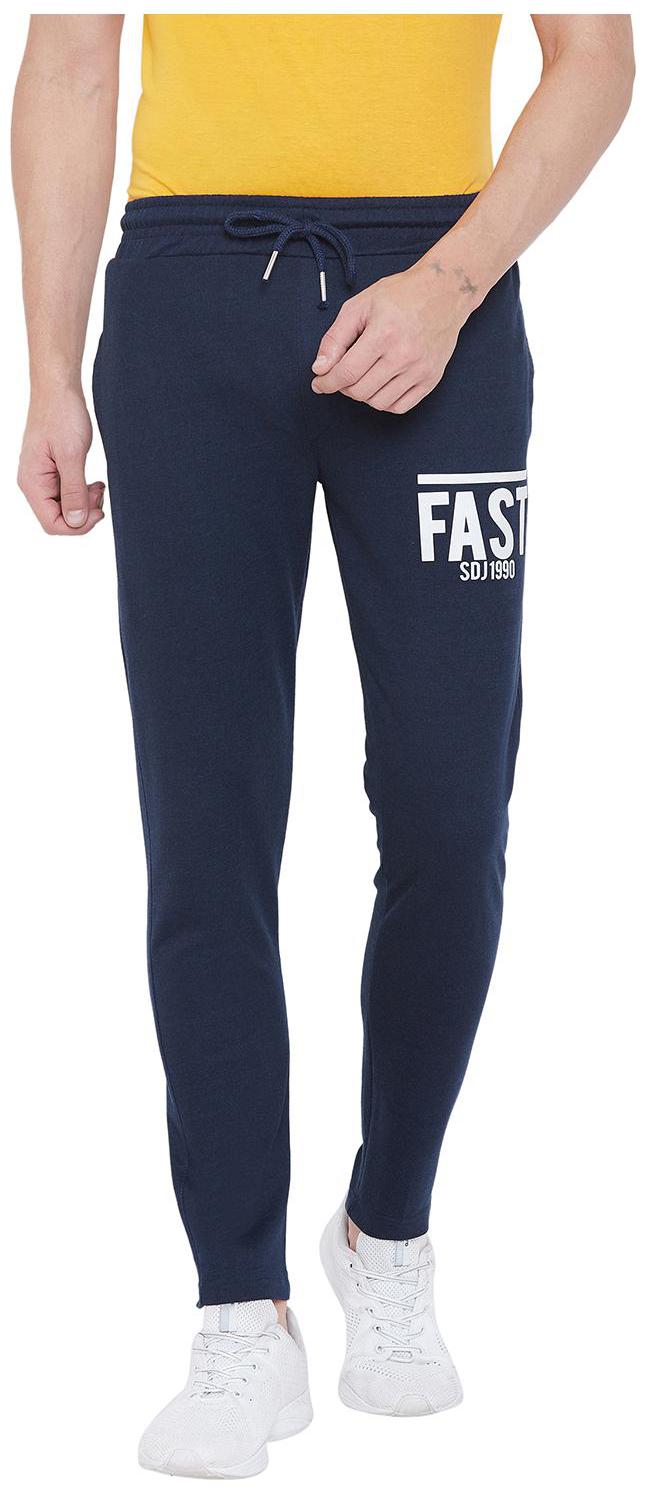 

Duke Men Cotton Printed Track Pants Blue