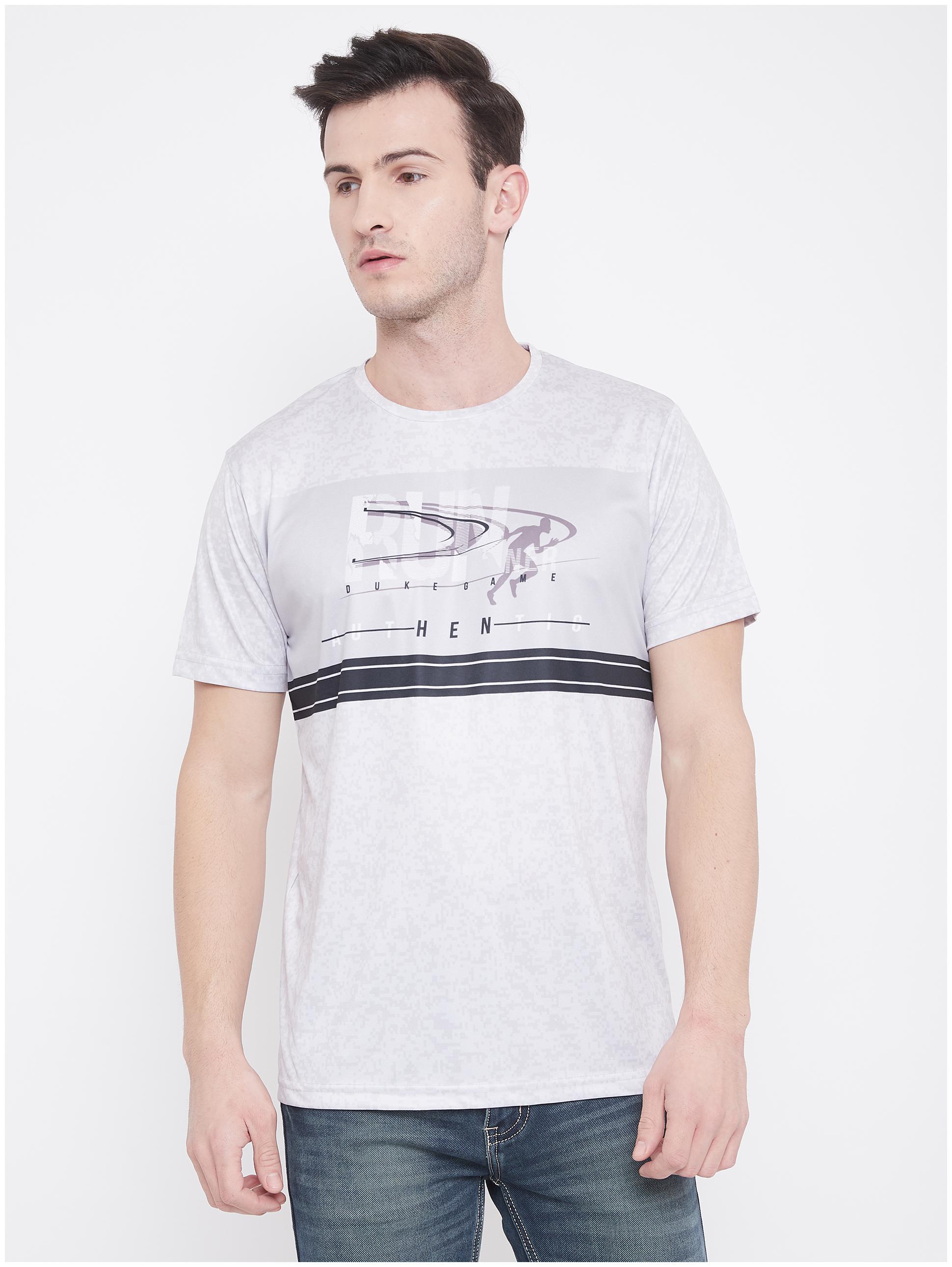 

Duke Men Grey Regular fit Cotton Round neck T-Shirt - Pack Of 1