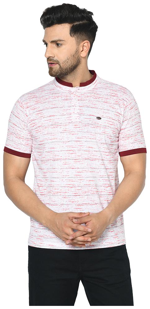 

Duke Men Cream Regular fit Cotton Mandarin collar T-Shirt - Pack Of 1
