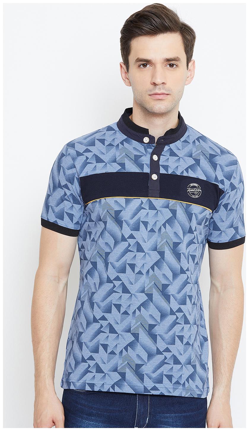

Duke Men Blue Slim fit Cotton Polo collar T-Shirt - Pack Of 1