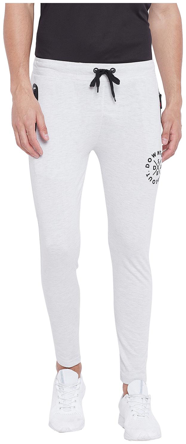

Duke Men White Solid Regular fit Track pants