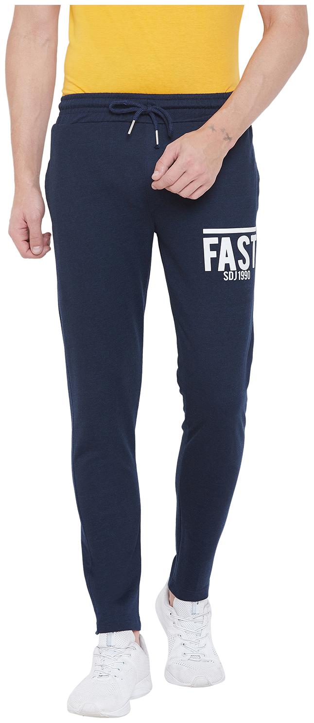 

Duke Men Cotton Printed Track Pants Blue