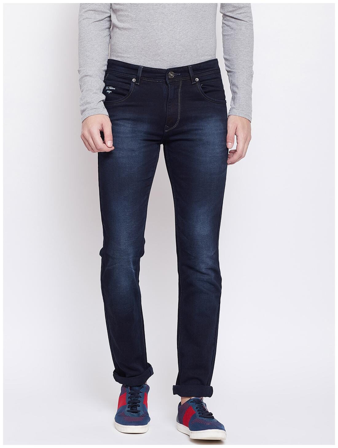 

Duke Men Navy Blue Regular Fit Jeans