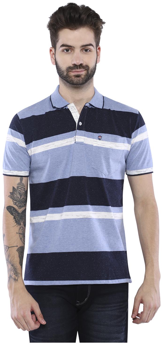 

Duke Men Blue Regular fit Cotton Polo collar T-Shirt - Pack Of 1