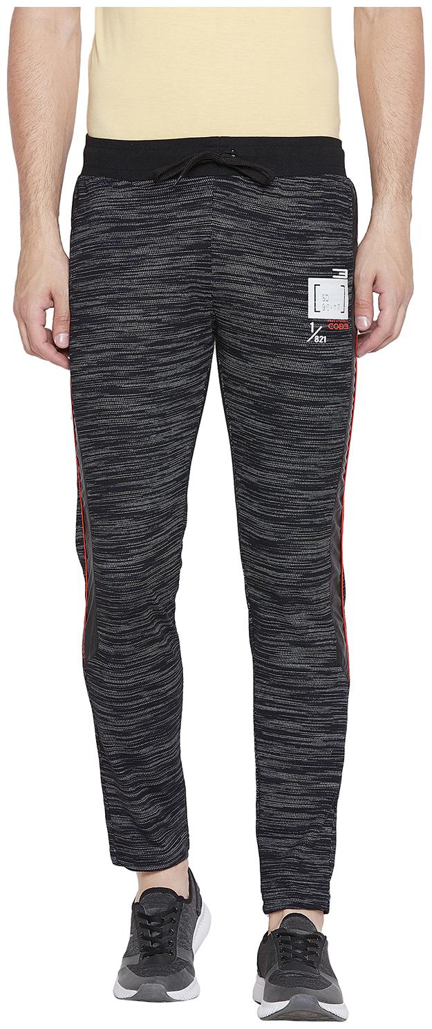 

Duke Men Cotton Slim Fit Track Pants Black color