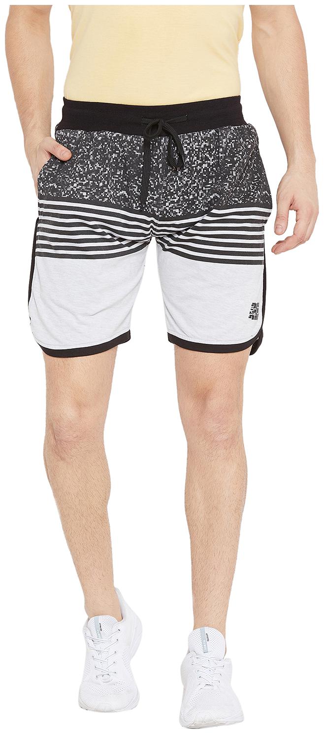

Duke Men Grey White Regular Fit Regular Shorts
