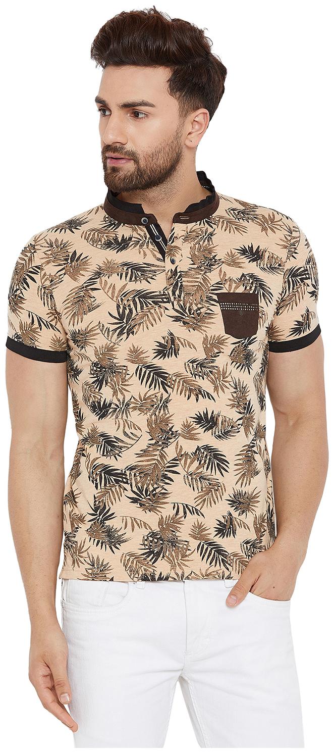 

Duke Men Beige Slim fit Cotton Polo collar T-Shirt - Pack Of 1