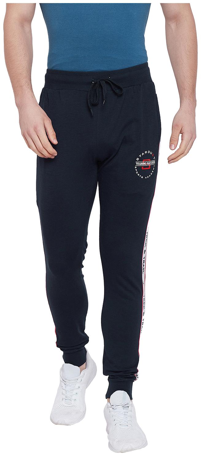 

Duke Men Blue Solid Regular fit Track pants