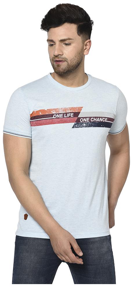 

Duke Men Blue Regular fit Cotton Round neck T-Shirt - Pack Of 1