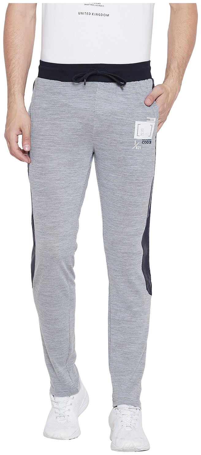 

Duke Men Grey Solid Slim fit Track pants