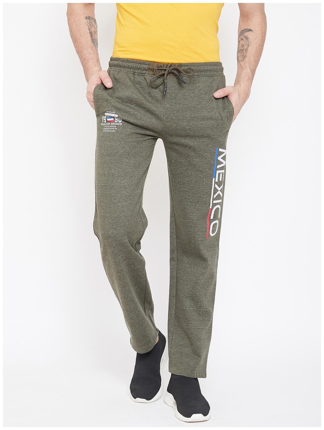 

Duke Men Cotton Track Pants Green