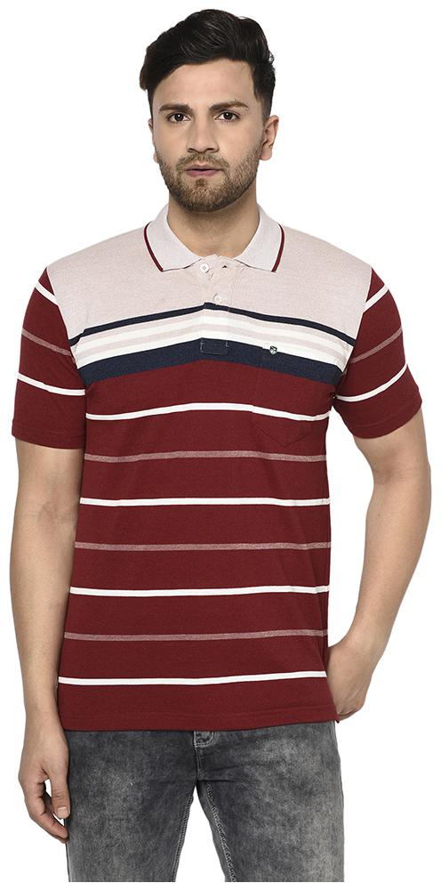 

Duke Men Multi Regular fit Cotton Polo collar T-Shirt - Pack Of 1