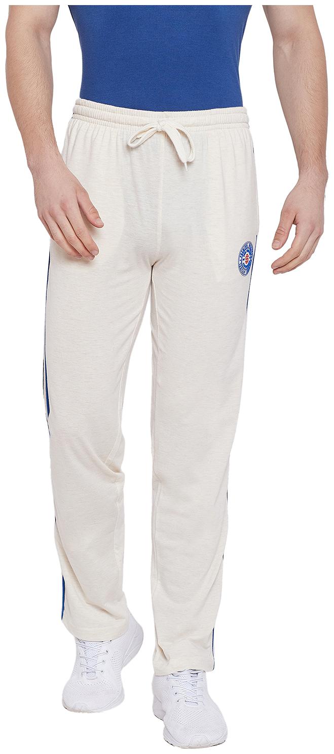 

Duke Men White Solid Regular fit Track pants