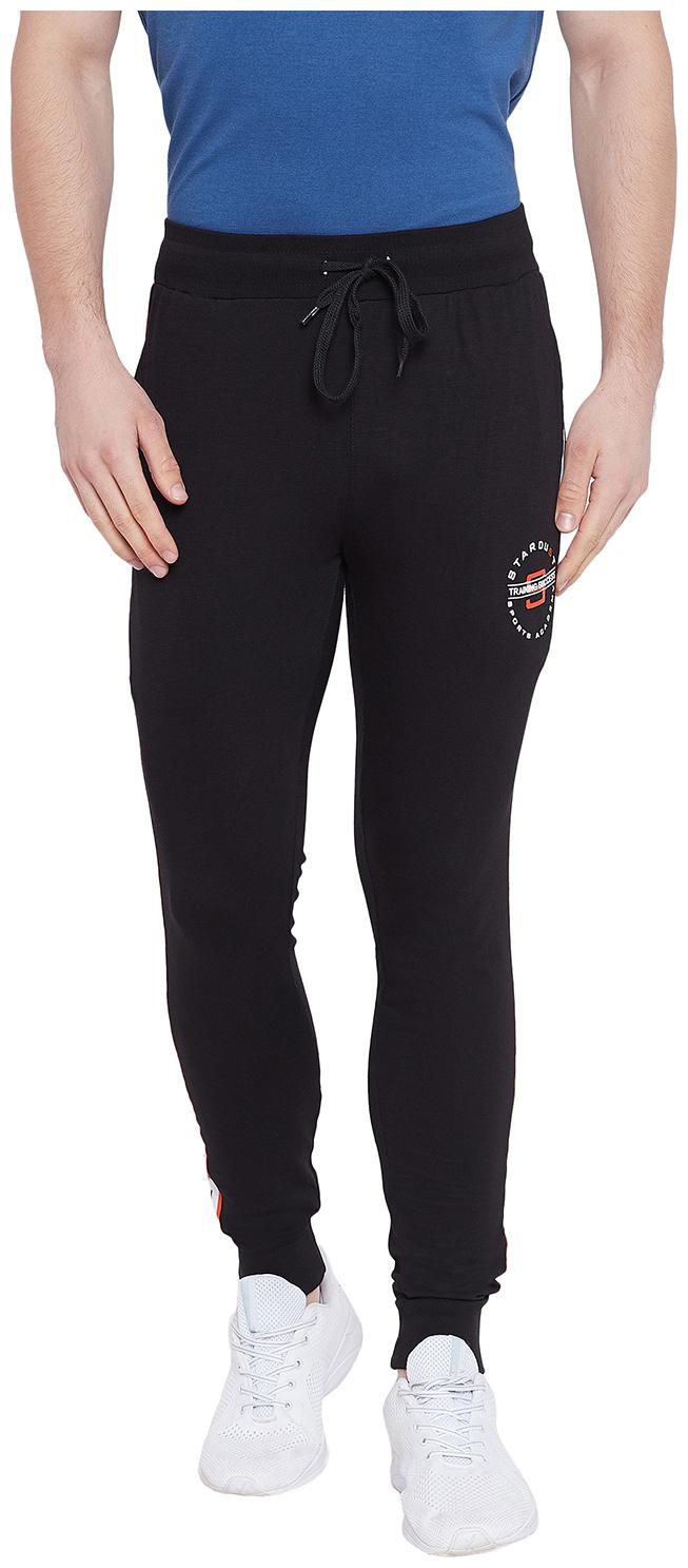 

Duke Men Black Solid Regular fit Track pants