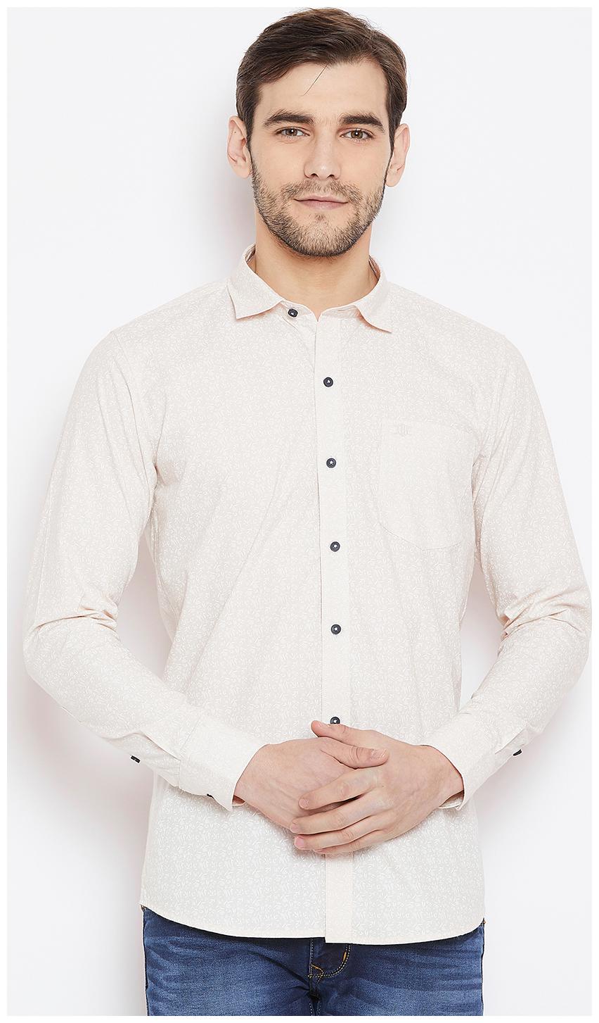 

Duke Men White Solid Regular Fit Casual Shirt