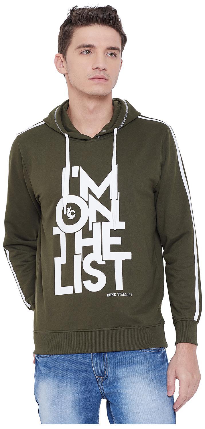 

Duke Men Green Hooded Sweatshirt