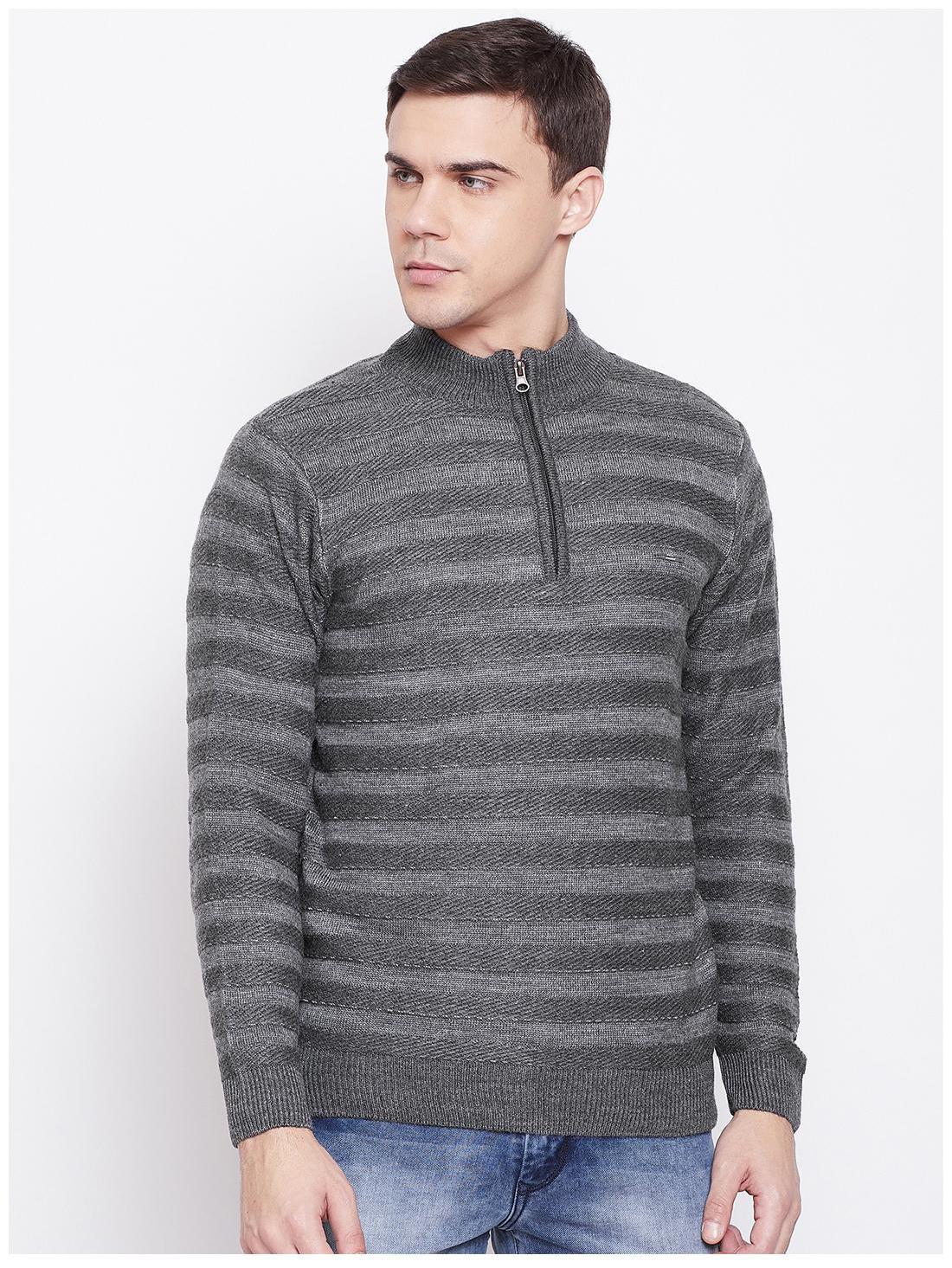 

Duke Men Grey Round neck Pullover