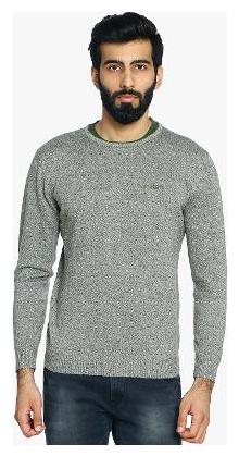 

Duke Men Grey V neck Pullover