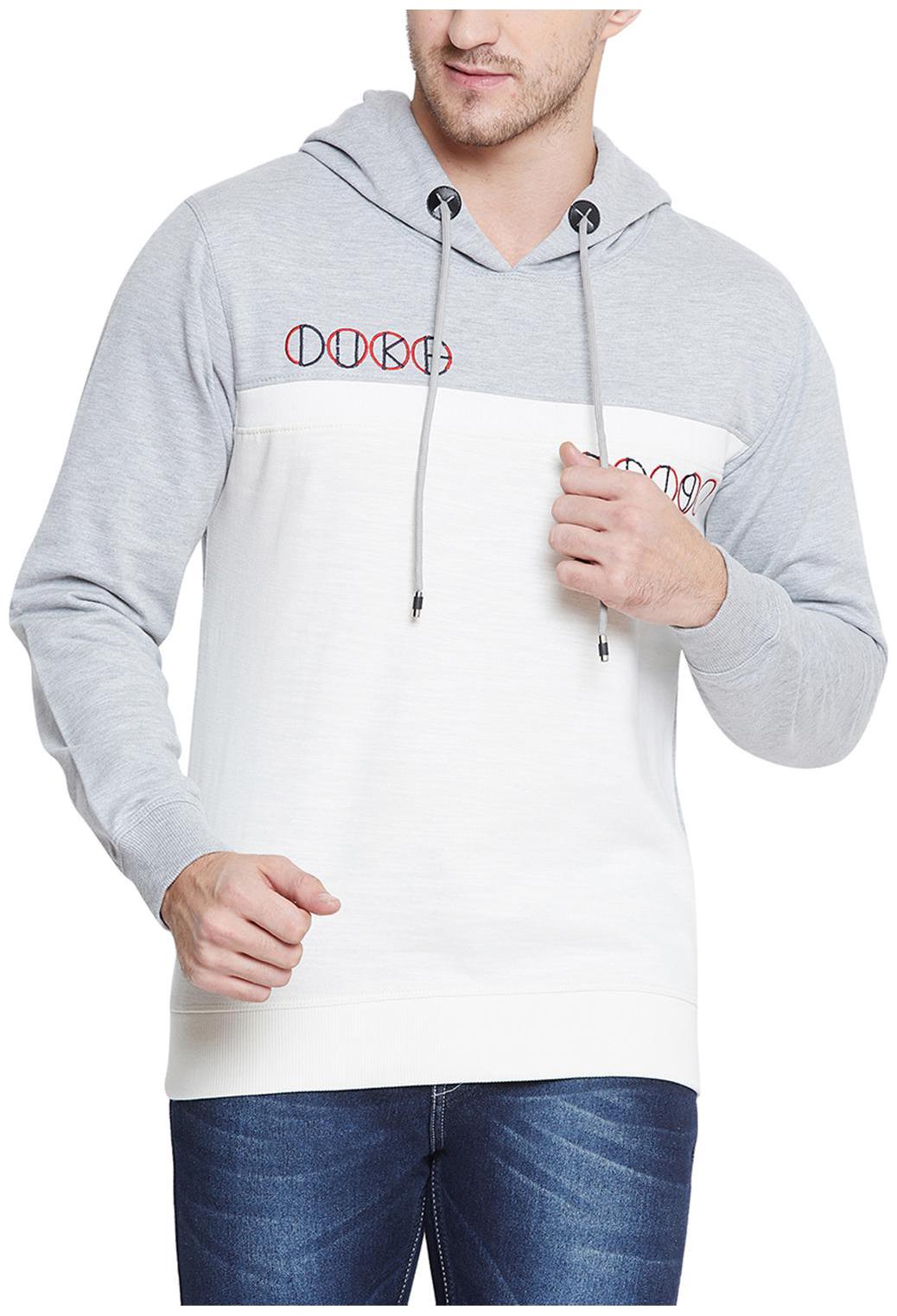 

Duke Men Grey Hooded Sweatshirt