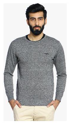 

Duke Men Grey Round neck Pullover