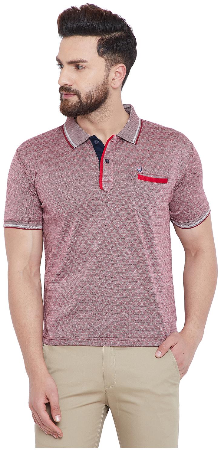 

Duke Men Red Regular fit Cotton Polo collar T-Shirt - Pack Of 1