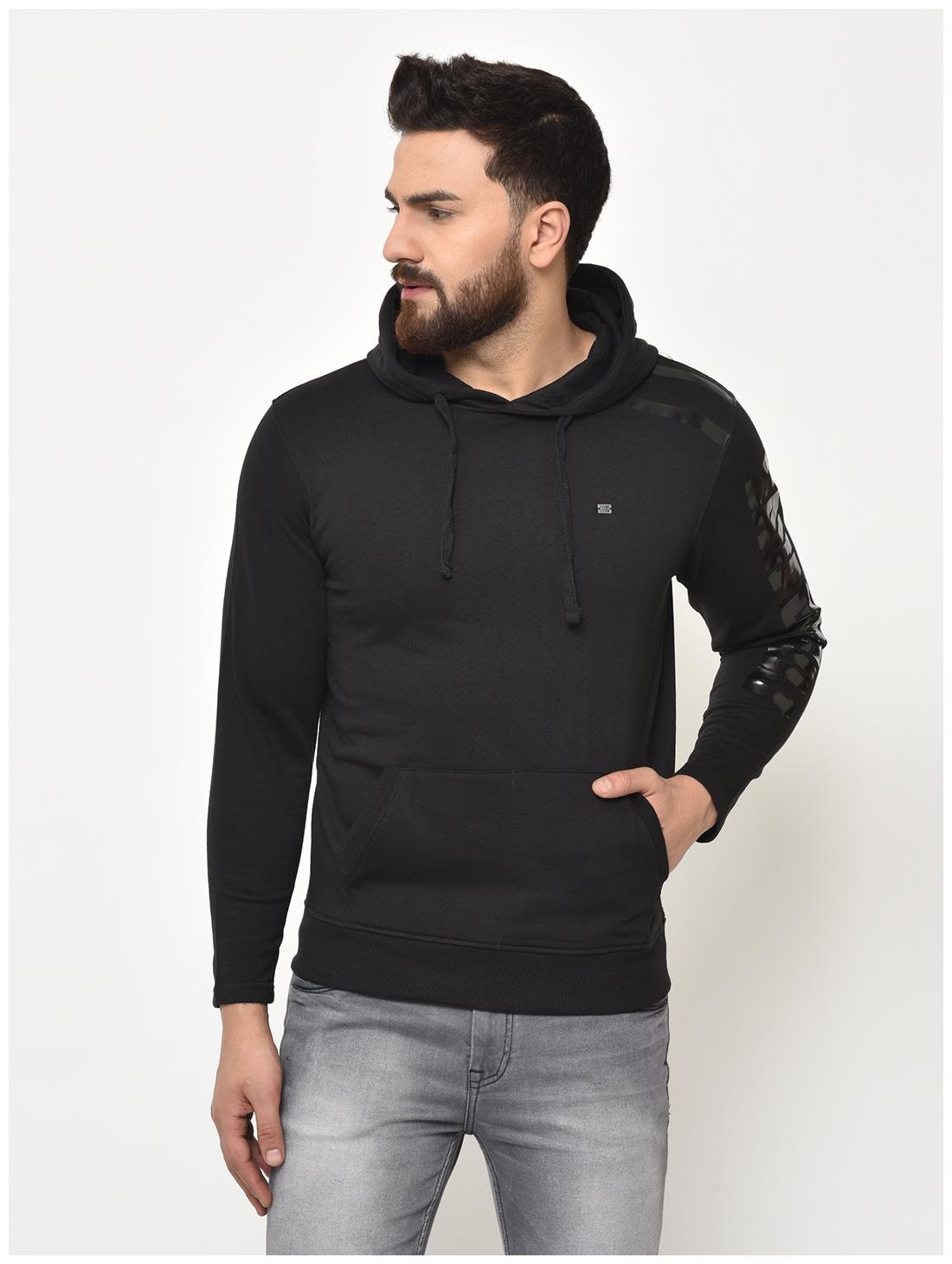 

Duke Men Black Hooded Hoodie