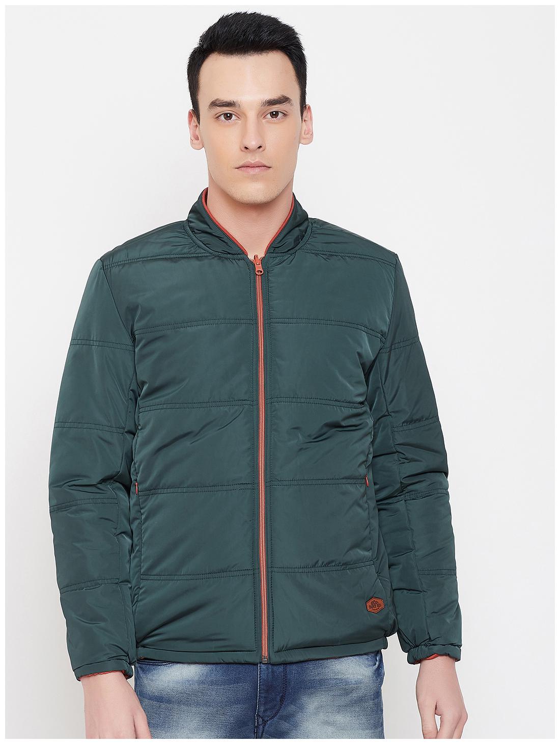 

Duke Men Green Solid Bomber jacket